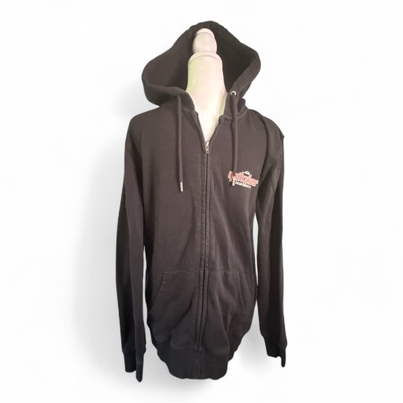 Quiksilver Black Zip-Up Hoodie - Picture 1 of 4